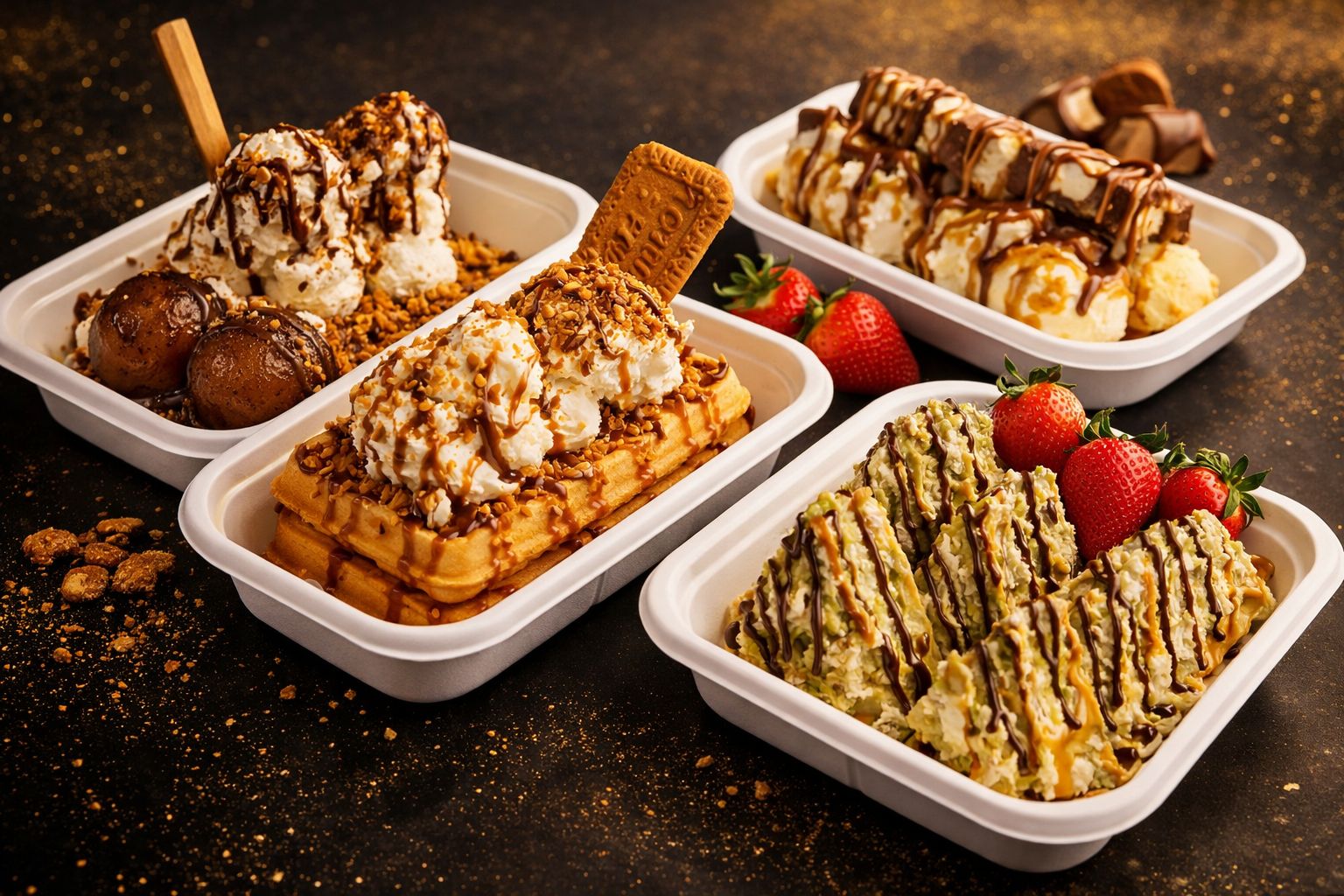 Food To Go dessert trays Tauranga — Biscoff tray Dubai tray sharing platter